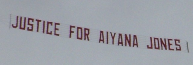 Justice for Aiyana Jones banner