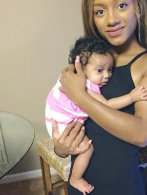 Korryn Gaines, 23, with baby