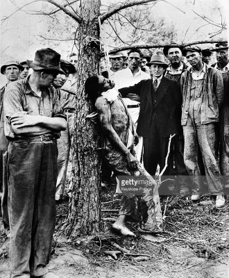 Have the times really changed? Lynching of Black man accused of rape in Royston GA around 1935.