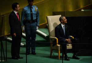 In a speech before the United Nations on Wednesday, President Obama asked the world to join the fight against the Islamic State.Credit Damon Winter/The New York Times 