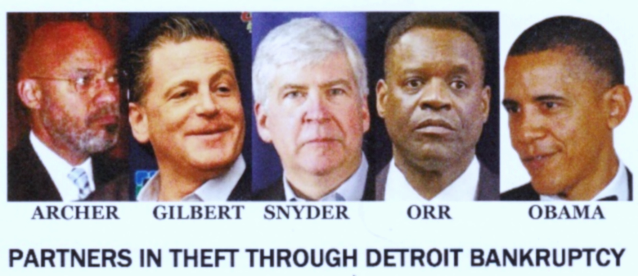 Former Mayor Dennis Archer and Dan Gilbert met with to representatives of Pres. Barack Obama Aug. 29. 2013 to map out Detroit's future, during the city's disastrous bankruptcy filing. See link to VOD story at bottom.