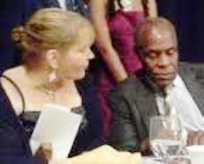 Pati Heinz with another Pinkney supporter, actor Danny Glover, during BANCO banquet in 2012.