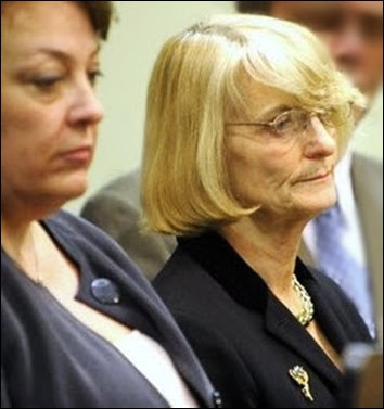 Former pros. Karen Plants, Judge Mary Waterstone.