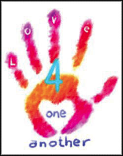 Logo for Prince’s charity known as “Love 4 One Another”.