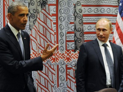 U.S. Pres. Barack Obama and Russian Pres. Vladimir Putin met privately after UN General session in New York./EPA