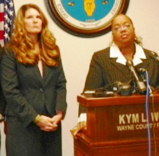 Wayne Co. Pros. Kym Worthy announces charges against Theodore Wafer in death of Renisha McBride. 