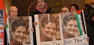 Supporters of Rasmea Odeh