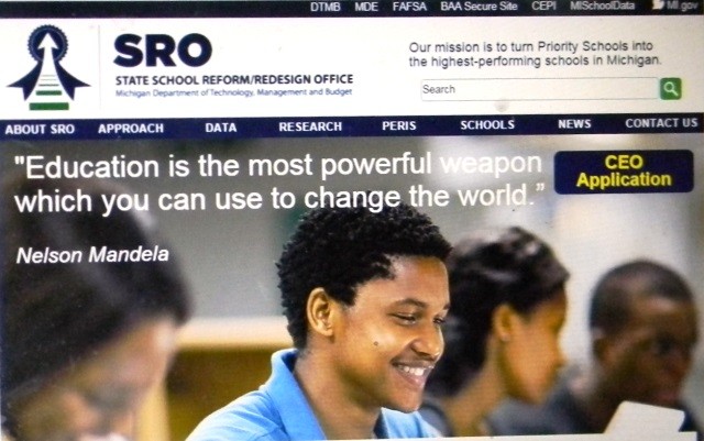 Michigan School Reform/Redesign Office website, now in Dept. of Management and Budget.