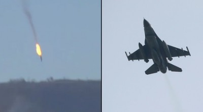 Downing of Russian SU 24 over Syria by Turkey.