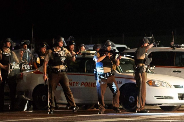 St. Louis County police were part of large contingent called to Ferguson.