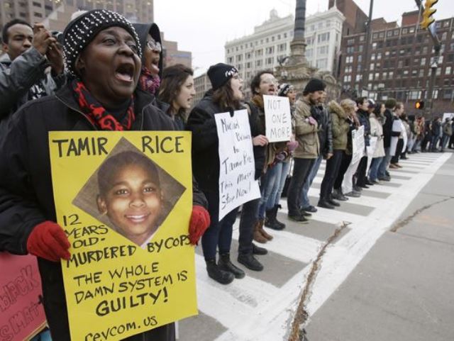 Tamir Rice protest in Cleveland Nov. 25, 2014.