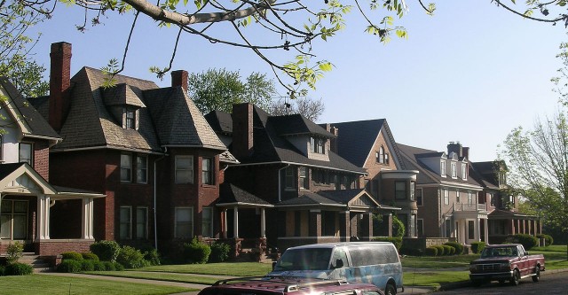 Homes in Virginia Park Historic District neighborhood.