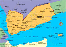 Yemen lies directly south of U.S. ally Saudi Arabia.