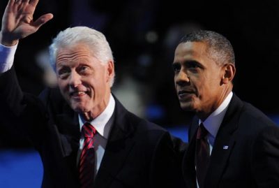 Bill Clinton and Barack Obama at Democratic National Convention,