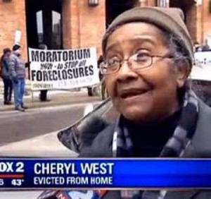 "We're on the verge of another  riot," Cheryl West told Fox 2 News. She lost her family's home of 60 years in 2014 auction.