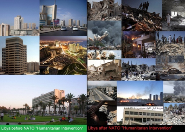 Libya before U.S.-NATO war; after in 2012.
